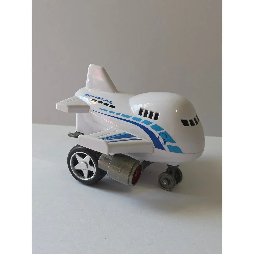 NKOK Sky Airline Toy Airplane White Blue Jet Vehicle Item 26018 2018
